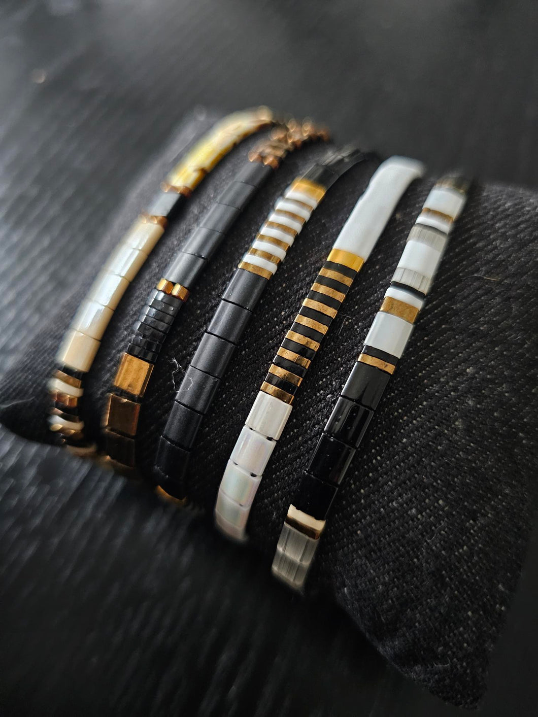 Bracelet Art Déco Black&white