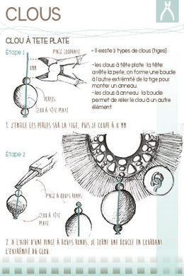 Fiche technique : les clous ou tiges de montage